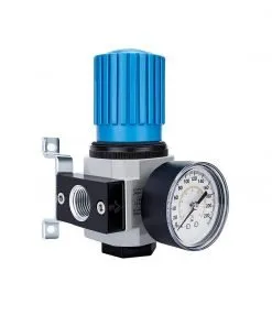 NANPU LR-1/2-MIDI 1/2" NPT High Pressure Air Regulator with Steel-Protected Gauge, 141-SCFM 230Psi (LR-04)