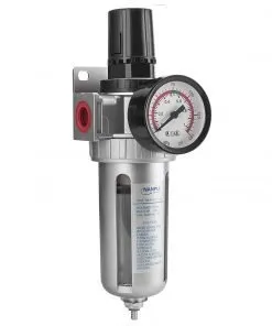NANPU SFR400 1/2" NPT Compressed Air Filter Regulator Combo, Air Filter Pressure Regulator Gauge Kit Water Separator w/Pressure Gauge, 150PSI